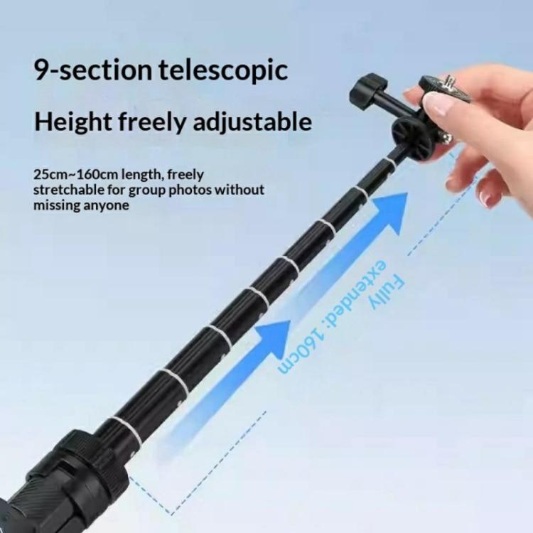 Trípode para palo selfie YUNTENG VCT-363 con 3 postes de extensión para smartphones y Pocket — imagen 9