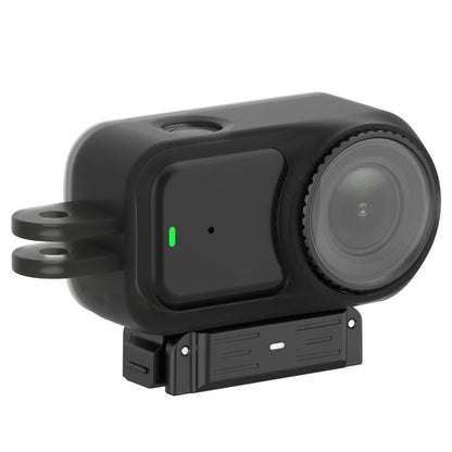 Base de carga con adaptador de rosca de 1/4 de liberación rápida, compatible con Action 6 (no compatible con carga) (negro)…