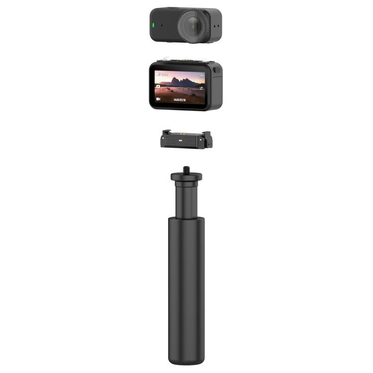 Base de carga con adaptador de rosca de 1/4 de liberación rápida, compatible con Action 6 (no compatible con carga) (negro)…