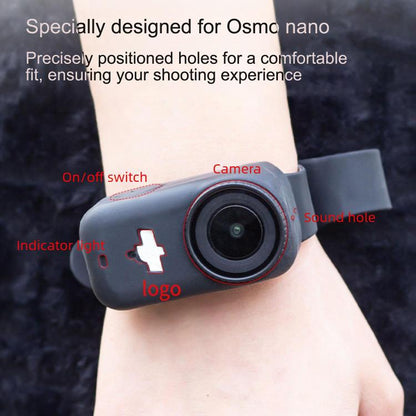 Correa de expansión de silicona para cámara deportiva Osmo Nano Thumb (gris) para DJI Osmo — imagen 4