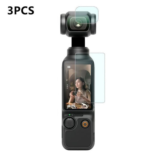 3 láminas de protección antiarañazos para la pantalla de la cámara, estilo: cristal antirreflectante AR para DJI Osmo Pocket…