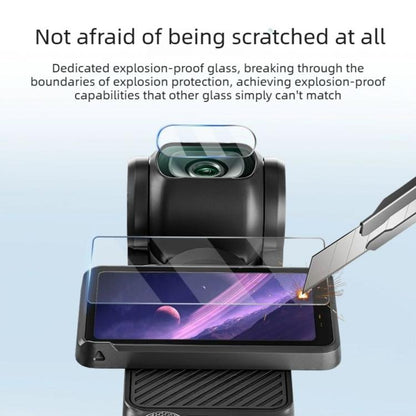 Protector de pantalla antiarañazos para cámara (3 unidades), estilo: vidrio templado estándar para DJI Osmo Pocket 4 — image…
