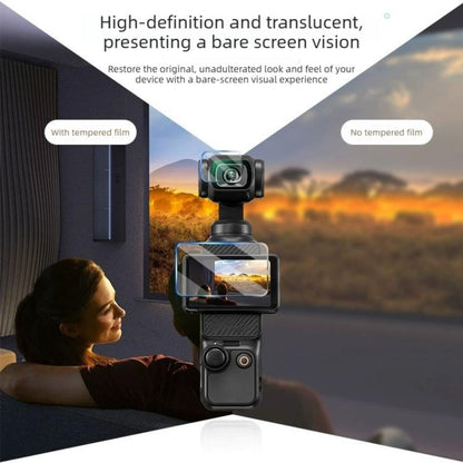 3 láminas de protección antiarañazos para la pantalla de la cámara, estilo: cristal antirreflectante AR para DJI Osmo Pocket…