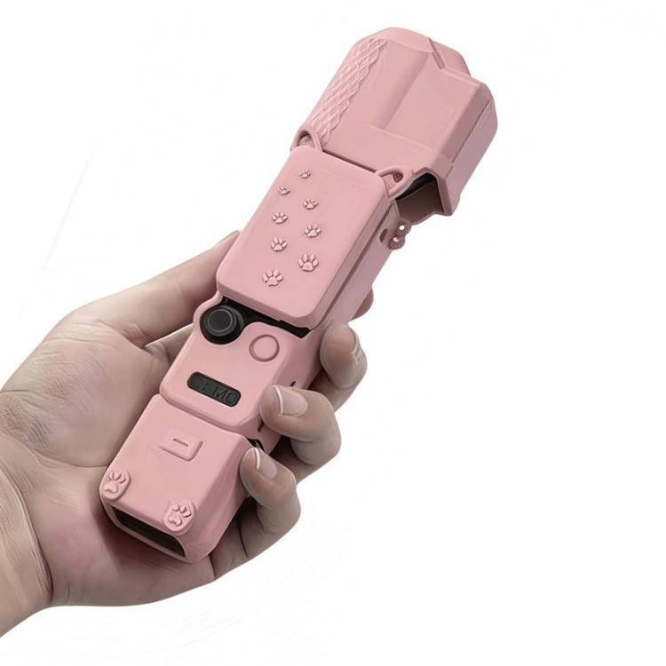 Funda protectora de silicona 4 en 1 de cuerpo completo para DJI Osmo Pocket 4 (rosa)