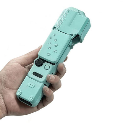 Funda protectora de silicona 4 en 1 de cuerpo completo para DJI Osmo Pocket 4 (azul)