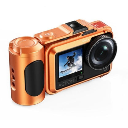 Cubierta DJ-6, magnética desmontable para la jaula de la cámara para DJI Osmo Action 6 (naranja)