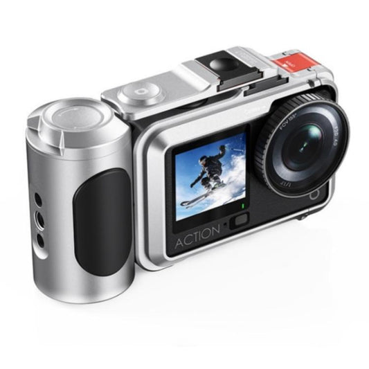 Cubierta DJ-6, magnética desmontable para la jaula de la cámara para DJI Osmo Action 6 (plateada)