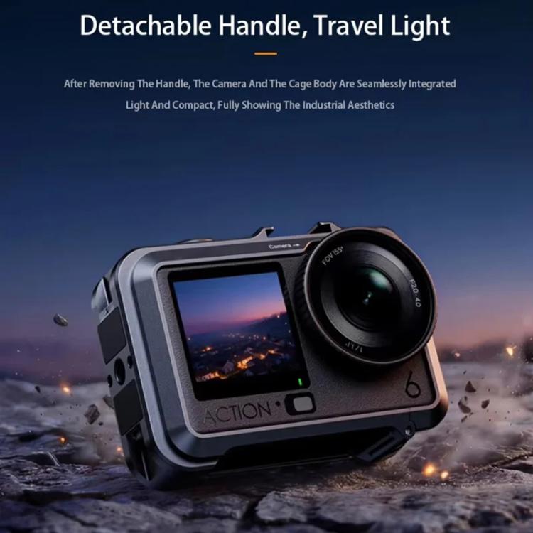 Cubierta DJ-6, magnética desmontable para la jaula de la cámara para DJI Osmo Action 6 (naranja) — imagen 8