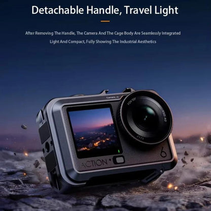 Cubierta DJ-6, magnética desmontable para la jaula de la cámara para DJI Osmo Action 6 (plateada) — imagen 8