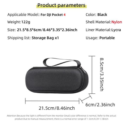 Funda protectora rígida antiarañazos para DJI Osmo Pocket 4 (negra) — imagen 8