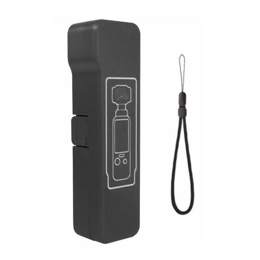 Funda protectora abatible larga, anticaídas, antiarañazos y a prueba de golpes para DJI Osmo Pocket 4 (negra)