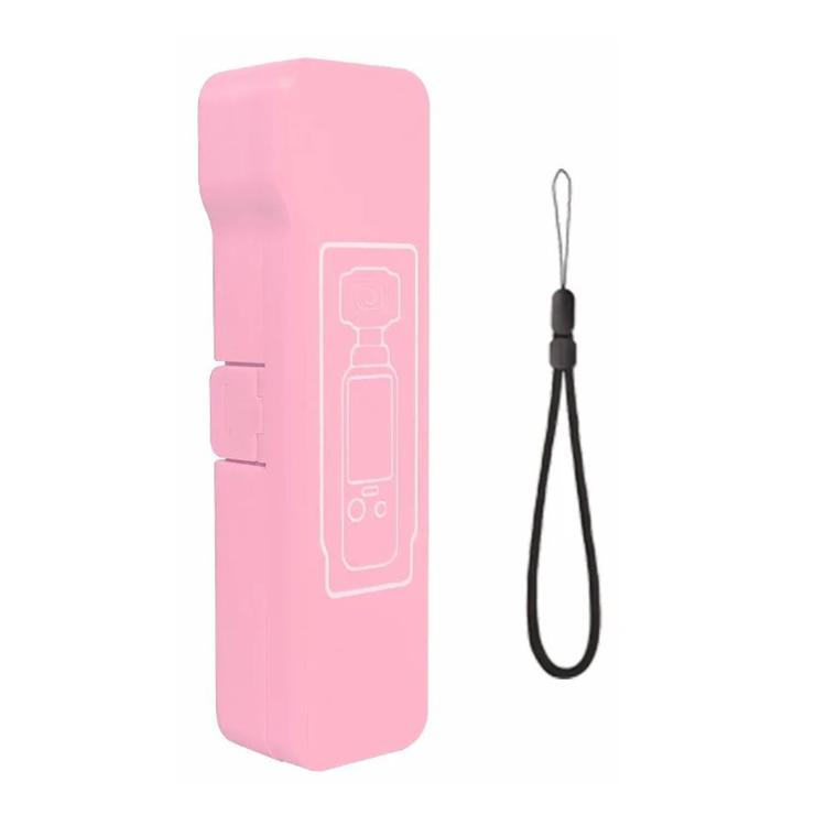Funda protectora abatible larga, anticaídas, antiarañazos y a prueba de golpes para DJI Osmo Pocket 4 (rosa)