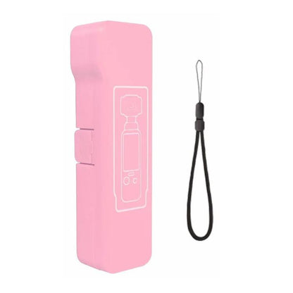 Funda protectora abatible larga, anticaídas, antiarañazos y a prueba de golpes para DJI Osmo Pocket 4 (rosa)