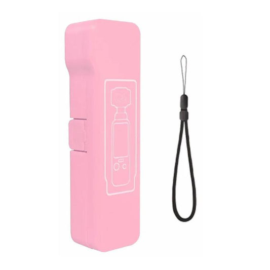 Funda protectora abatible larga, anticaídas, antiarañazos y a prueba de golpes para DJI Osmo Pocket 4 (rosa)