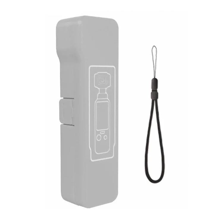 Funda protectora abatible larga, anticaídas, antiarañazos y a prueba de golpes para DJI Osmo Pocket 4 (gris)