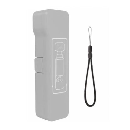 Funda protectora abatible larga, anticaídas, antiarañazos y a prueba de golpes para DJI Osmo Pocket 4 (gris)