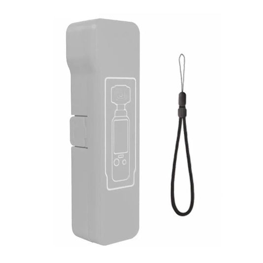 Funda protectora abatible larga, anticaídas, antiarañazos y a prueba de golpes para DJI Osmo Pocket 4 (gris)