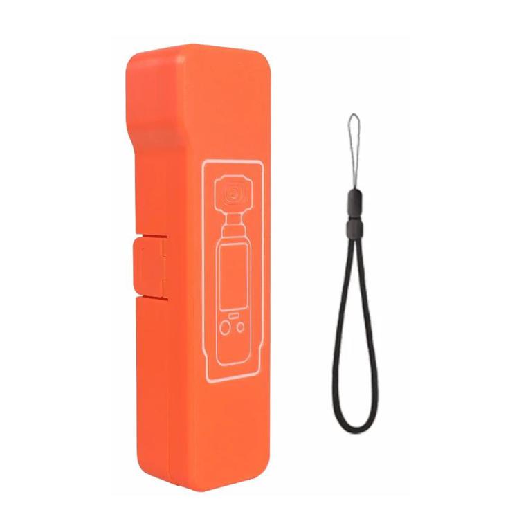 Funda protectora abatible larga, anticaídas, antiarañazos y a prueba de golpes para DJI Osmo Pocket 4 (naranja)