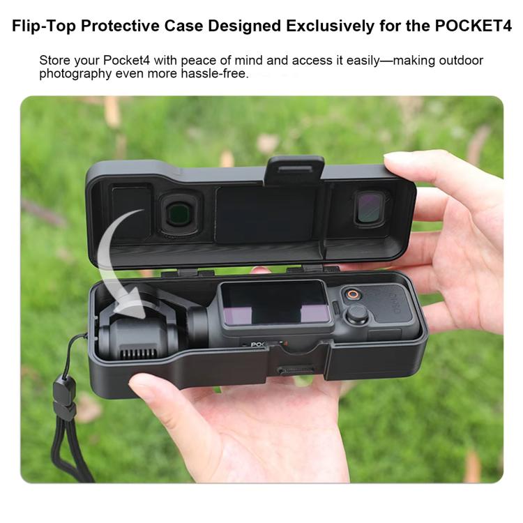 Funda protectora abatible larga, anticaídas, antiarañazos y a prueba de golpes para DJI Osmo Pocket 4 (rosa) — imagen 6