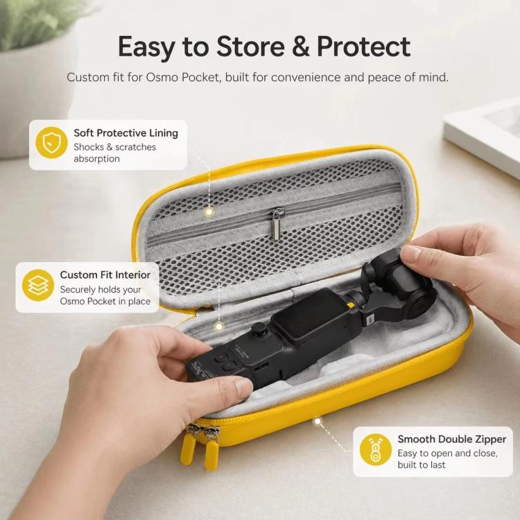 Bolsa organizadora protectora rígida de EVA para DJI Osmo Pocket 4 (negra) — imagen 4