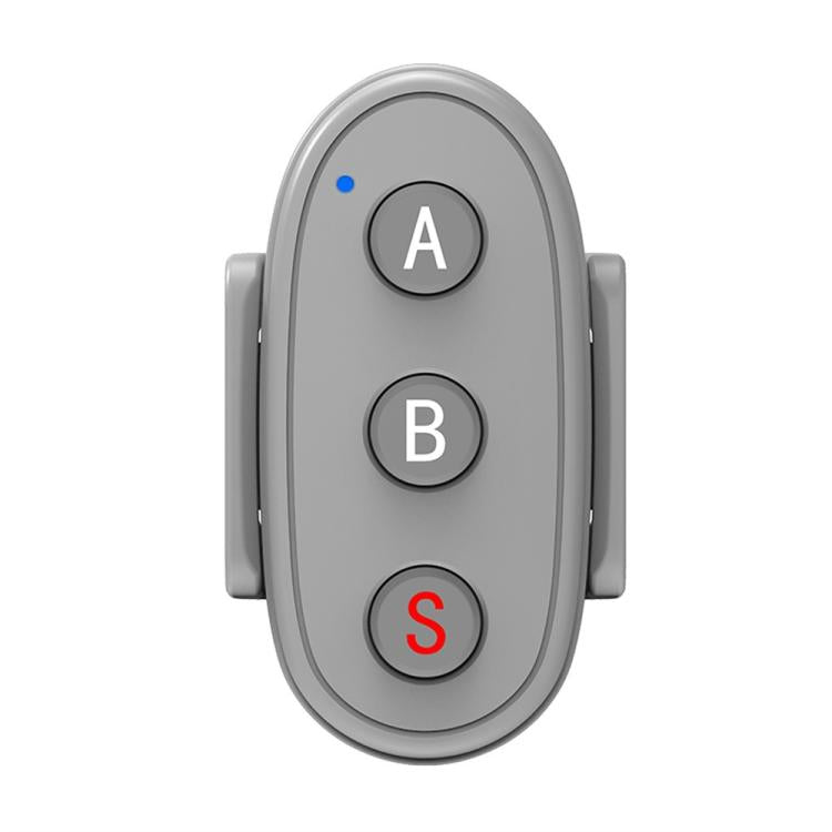 Control remoto Bluetooth de 3 botones D09, Insta360, GoPro y otras cámaras de acción y teléfonos inteligentes (gris)