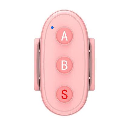 Control remoto Bluetooth de 3 botones D09, Insta360, GoPro y otras cámaras de acción y teléfonos inteligentes (rosa)