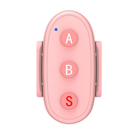 Control remoto Bluetooth de 3 botones D09, Insta360, GoPro y otras cámaras de acción y teléfonos inteligentes (rosa)