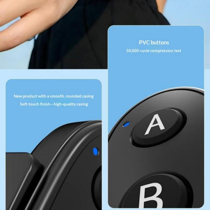 Control remoto Bluetooth de 3 botones D09, Insta360, GoPro y otras cámaras de acción, teléfonos inteligentes (negro) — image…