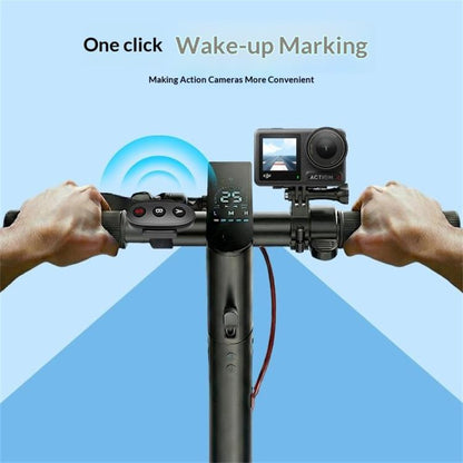 Control remoto Bluetooth de 3 botones D09, Insta360, GoPro y otras cámaras de acción y teléfonos inteligentes (gris) — image…