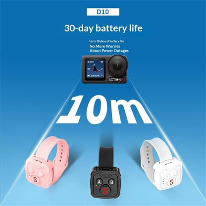 Control remoto inalámbrico Bluetooth D10 para cámaras de acción, GoPro e Insta360 (rosa) — imagen 4