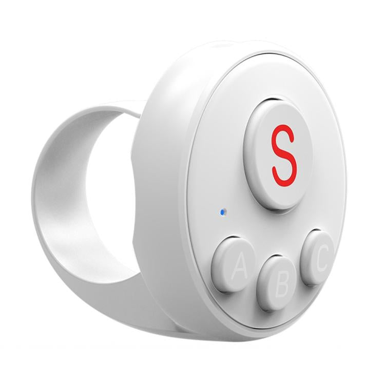 Anillo de control remoto Bluetooth D11 para cámaras de acción Action, GoPro e Insta360 (blanco)