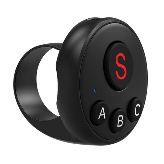 Anillo de control remoto Bluetooth D11 para cámaras de acción Action, GoPro e Insta360 (Negro)