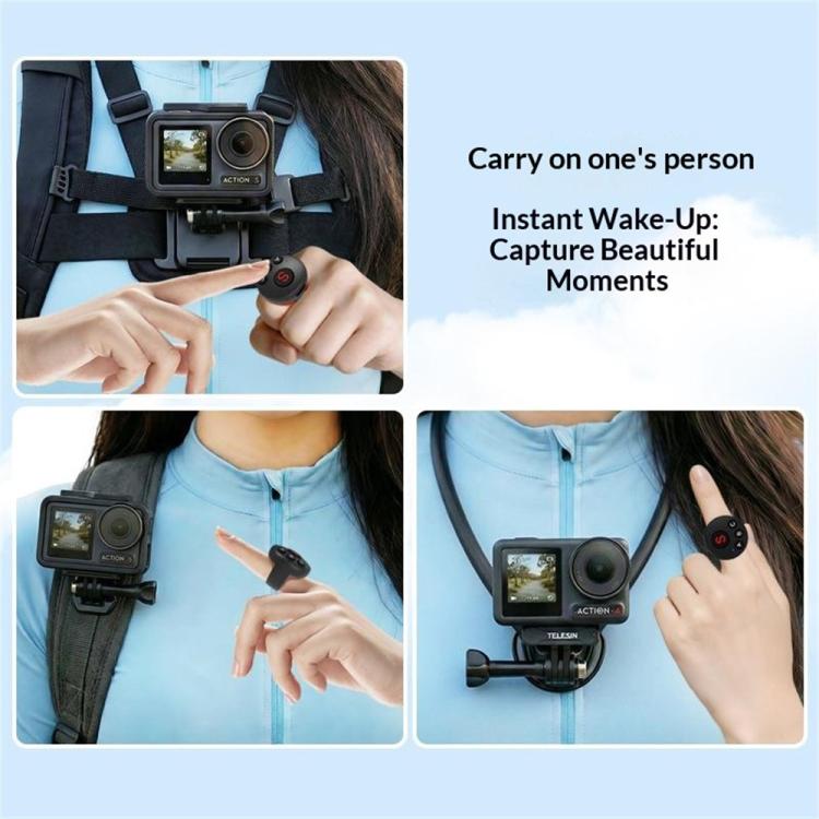 Anillo de control remoto Bluetooth D11 para cámaras de acción Action, GoPro e Insta360 (blanco) — imagen 7