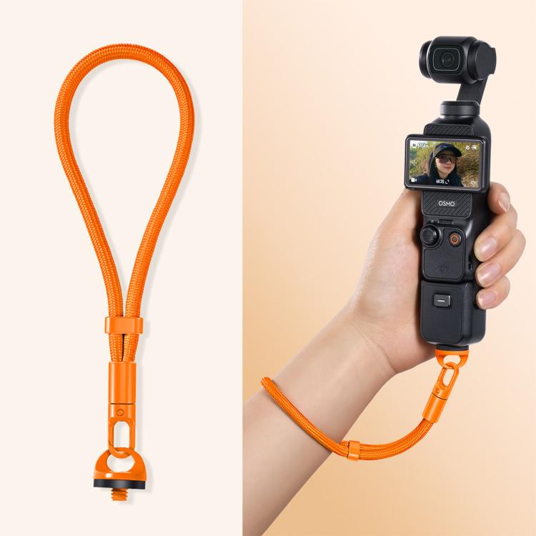 Correa de muñeca ajustable con bloqueo automático y antipérdida para cámara / 3 para DJI Osmo Pocket 4 (naranja)