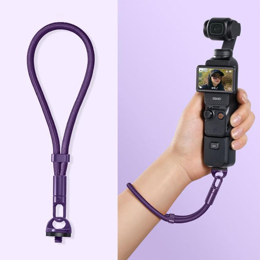 Correa de muñeca ajustable con bloqueo automático y antipérdida para cámara / 3 para DJI Osmo Pocket 4 (morado oscuro)
