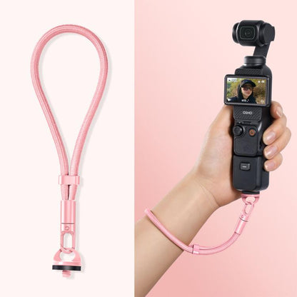 Correa de muñeca ajustable con bloqueo automático y antipérdida para cámara / 3 para DJI Osmo Pocket 4 (rosa claro)