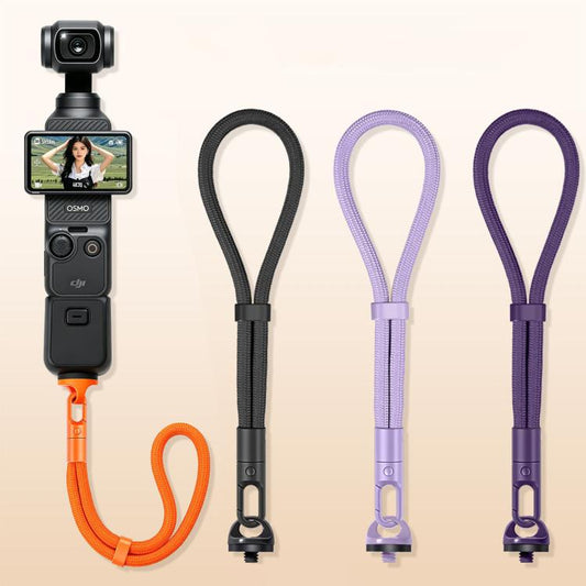 Correa de muñeca ajustable con bloqueo automático y antipérdida para cámara / 3 para DJI Osmo Pocket 4 (color burdeos) — ima…