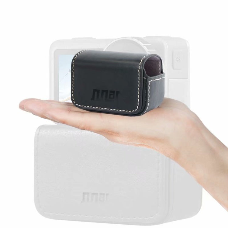 Estuche de cuero Caja de transporte de almacenamiento de mini impermeable para DJI Osmo Action (negro) — imagen 5