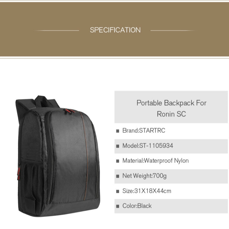 Mochila de nylon impermeable portátil de viajes al Air libre StarRC para DJI Mavic 2 — imagen 9