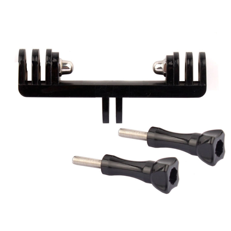 Soporte doble con adaptador de montaje de tornillo para GoPro Hero11 Black/HERO10 Black/9 Black/8 Black/7/6/5/5 Session/4 Se…