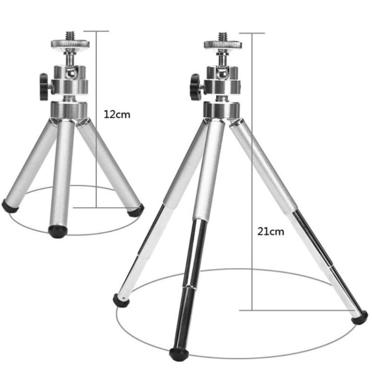 Trípode Mini Telescópico portátil Telescópico DSLR Tabla de cámara Soporte de trípode para Gopro Hero9 Negro / Hero8 Negro /…