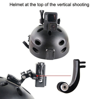 Accesorios de cámara deportiva TELESIN Center Vertical Bend Arm para GoPro HERO11 Black / HERO9 Black para DJI Osmo Action 3…
