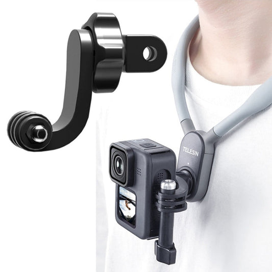 Accesorios de cámara deportiva con brazo curvo Universal centrado TELESIN para GoPro HERO11 Black / HERO9 Black para DJI Osm…
