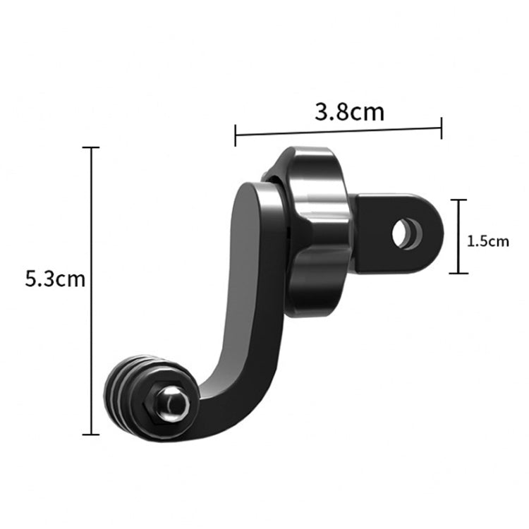 Accesorios de cámara deportiva con brazo curvo Universal centrado TELESIN para GoPro HERO11 Black / HERO9 Black para DJI Osm…