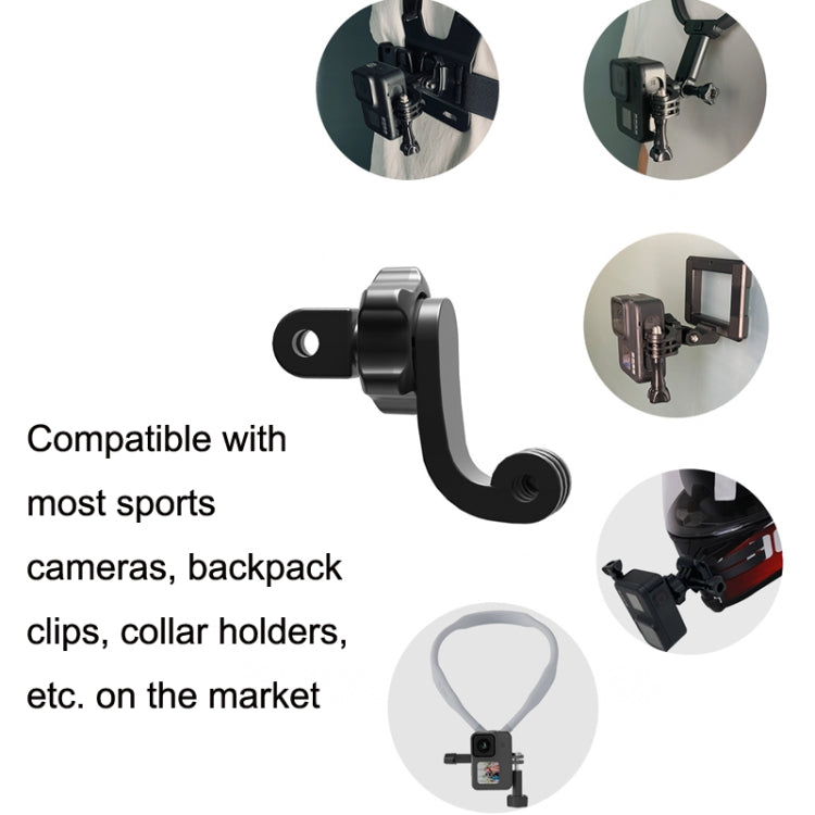 Accesorios de cámara deportiva con brazo curvo Universal centrado TELESIN para GoPro HERO11 Black / HERO9 Black para DJI Osm…