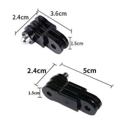 TELESIN Misma dirección Adaptador corto Adaptador de tornillo Brazo de ajuste para GoPro HERO11 Black / HERO9 Black para DJI…