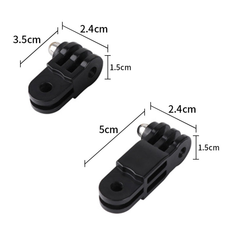 TELESIN Adaptador corto de diferente dirección Brazo de ajuste del adaptador de tornillo para GoPro HERO11 Black / HERO9 Bla…
