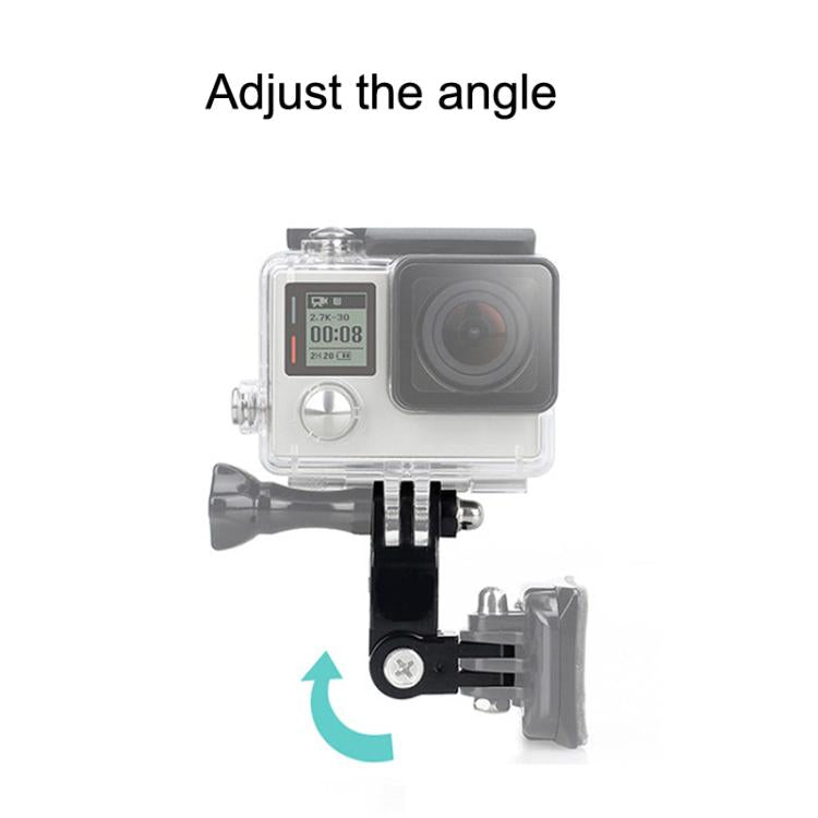 TELESIN Adaptador corto de diferente dirección Brazo de ajuste del adaptador de tornillo para GoPro HERO11 Black / HERO9 Bla…