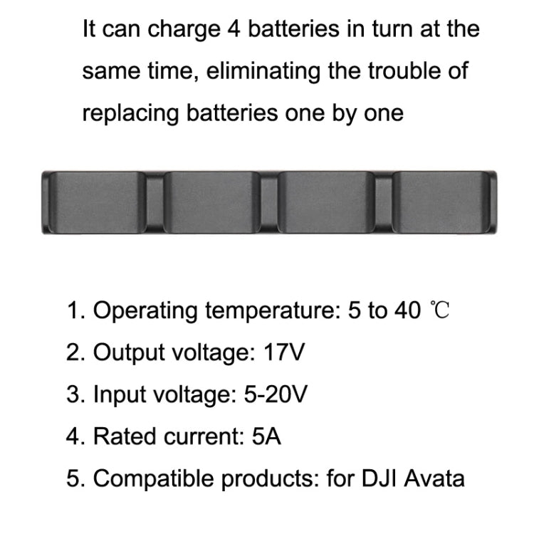 Baterías Cargador Original Charge Housekeeper 4 para DJI Avata — imagen 5