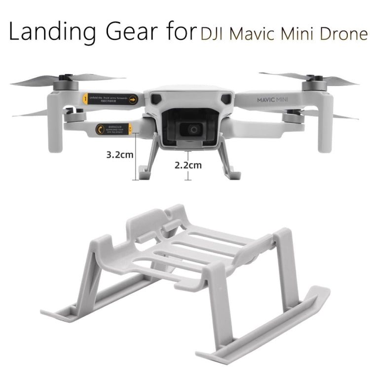 Soporte de tren de aterrizaje de liberación rápida para trípode elevado para DJI Mavic Mini (gris)